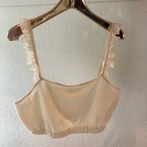 Kimichi Blue URBAN OUTFITTERS Cream Crop Cami Bralette